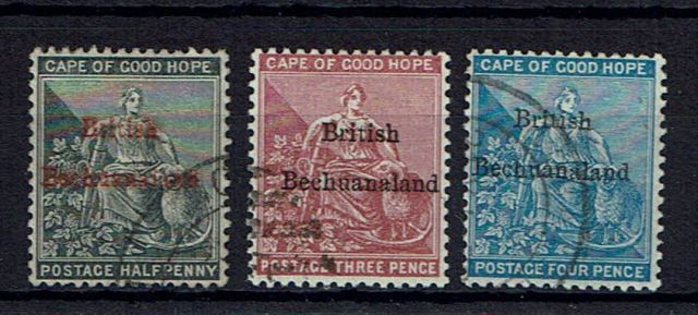 Image of Bechuanaland - British Bechuanaland SG 1/3 FU British Commonwealth Stamp